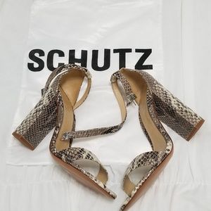 Schutz Enida Block Heel Sandals